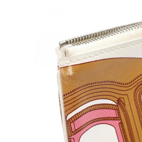 HERMES Brown Leather Pouch - Picture 10 of 11